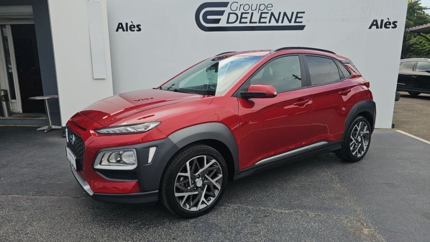 30100 : Hyundai Alès - Auto Hall - HYUNDAI KONA HYBRID Creative - KONA - Rouge - Automate sequentiel - Essence / Courant électrique