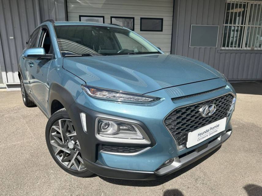 21000 : Hyundai Dijon - Privilège Automobiles - HYUNDAI KONA HYBRID Executive - KONA - BLEU CLAIR - Automate sequentiel - Essence / Courant électrique