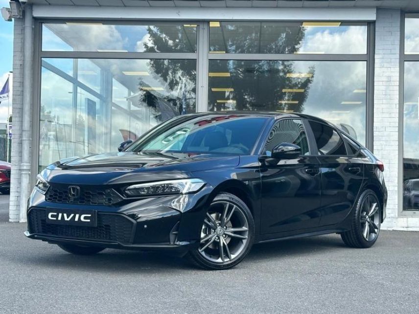 57200 : Hyundai Sarreguemines - Theobald Automobiles - HONDA Civic - Civic - Noir Cristal Nacré - Traction - Hybride : Essence/Electrique