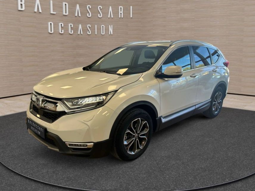 83130 : Hyundai Toulon - Autodif SAS - Groupe BALDASSARI - HONDA CR-V E:HEV 2021 Exclusive - CR-V V - Blanc - Automate à fonct. Continu - Essence / Courant électrique
