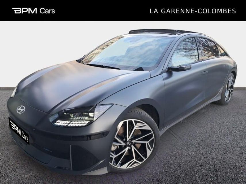 92250 : Hyundai La Garenne-Colombes - BPM Cars - HYUNDAI Ioniq 6 - Ioniq 6 - Nocturne Gray mat - Transmission intégrale - Electrique