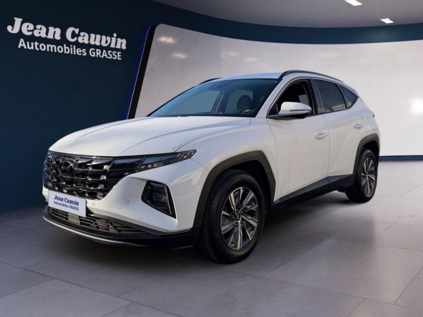 06130 : Hyundai Grasse - Garage Jean Cauvin - HYUNDAI TUCSON CREATIVE - TUCSON IV - Blanc - Boîte automatique - Essence / Courant électrique
