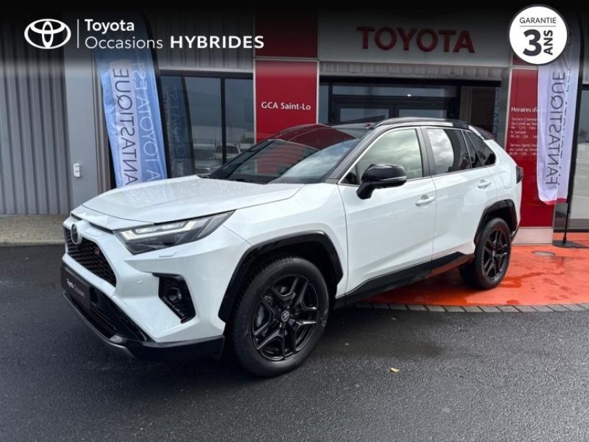 50000 : Hyundai Saint-Lô - GCA - TOYOTA RAV4 - RAV4 - Blanc Lunaire Nacré/Toit Noir Attitude - Transmission intégrale - Hybride : Essence/Electrique
