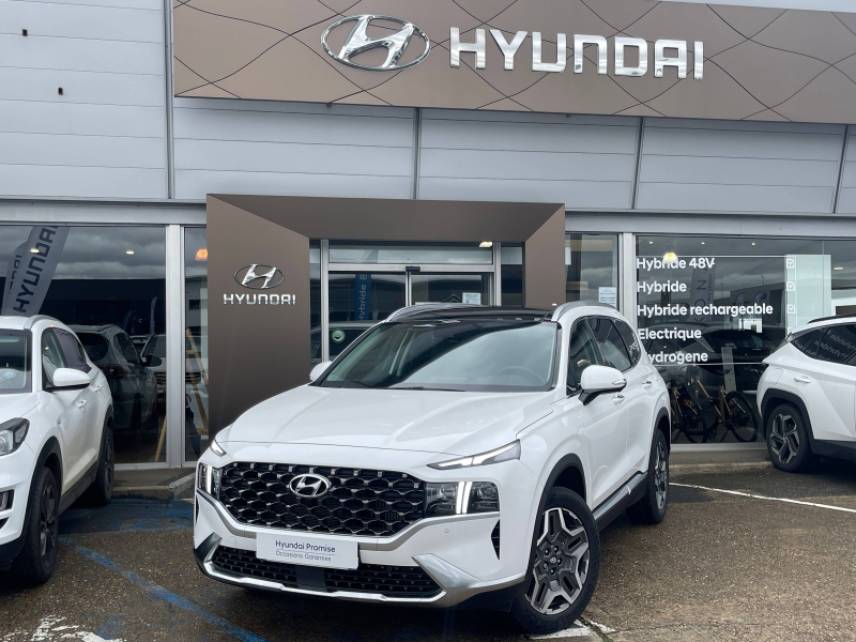 72100 : Hyundai Le Mans - Planet Auto - HYUNDAI Santa Fe - Santa Fe - Creamy White Métal - Traction - Hybride : Essence/Electrique