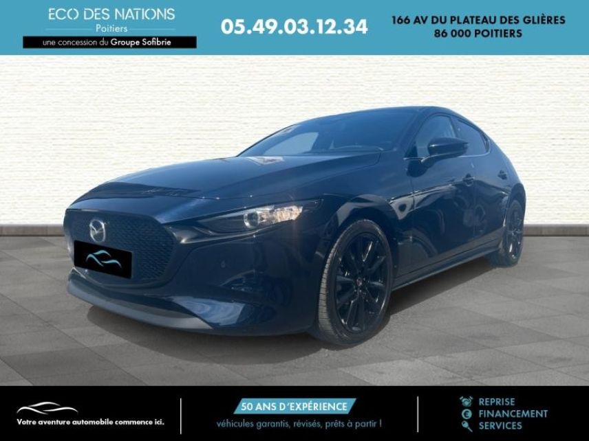 86000 : Hyundai Poitiers - Eco des Nations - MAZDA Mazda 3 - Mazda 3 - Deep Crystal Blue Mica - Traction - Essence/Micro-Hybride