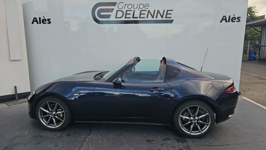 30100 : Hyundai Alès - Auto Hall - MAZDA MX-5 RF 2022 Selection Cuir Terracotta - MX-5 IV - Bleu - Boîte manuelle - Essence sans plomb