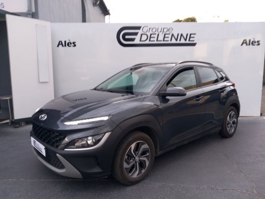 30100 : Hyundai Alès - Auto Hall - HYUNDAI KONA HYBRID Intuitive - KONA - Gris - Automate sequentiel - Essence / Courant électrique