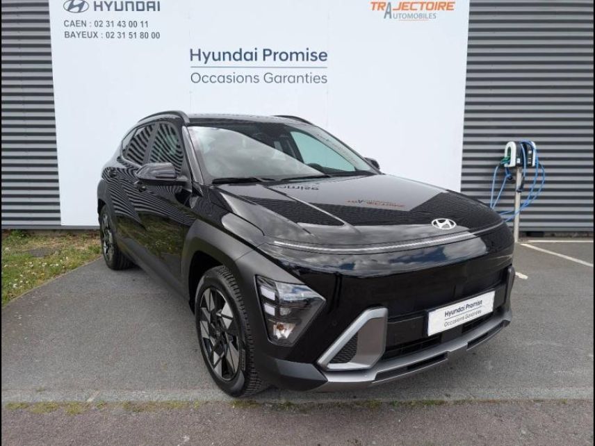 14100 : Hyundai Lisieux - Trajectoire Automobiles - HYUNDAI Kona - Kona - Abyss Black perlé métallisé - Traction - Hybride : Essence/Electrique