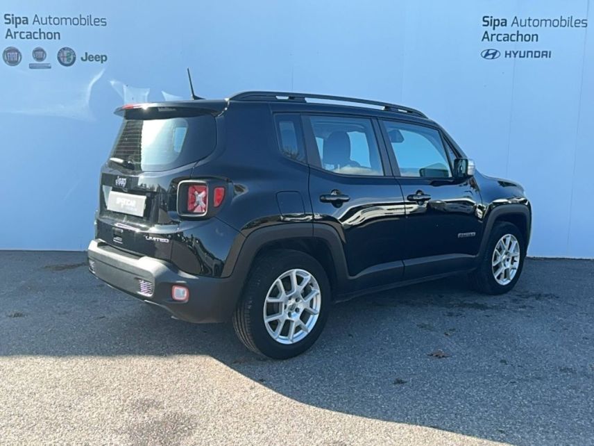 33260 : Hyundai Arcachon - Sipa Automobiles - JEEP RENEGADE Limited - RENEGADE - NOIR - Boîte automatisée - Essence sans plomb