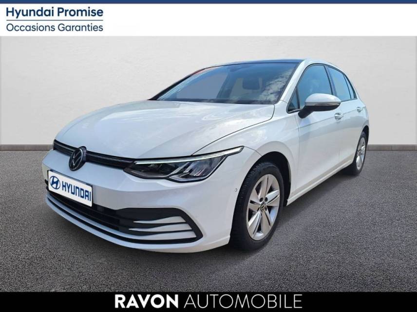 42100 : Hyundai Saint-Etienne - Ravon Automobile - VOLKSWAGEN GOLF Life - GOLF VIII - Pure White - Automate sequentiel - Essence sans plomb