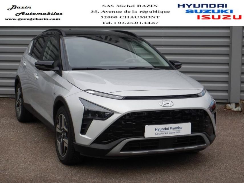 52000 : Hyundai Chaumont - Garage Michel Bazin - HYUNDAI Bayon - Bayon - Sleek Silver Métal/Toit/rétros Black - Traction - Essence/Micro-Hybride