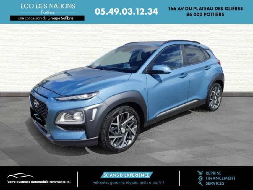 86000 : Hyundai Poitiers - Eco des Nations - HYUNDAI Kona - Kona - Blue Lagoon - Traction - Hybride : Essence/Electrique