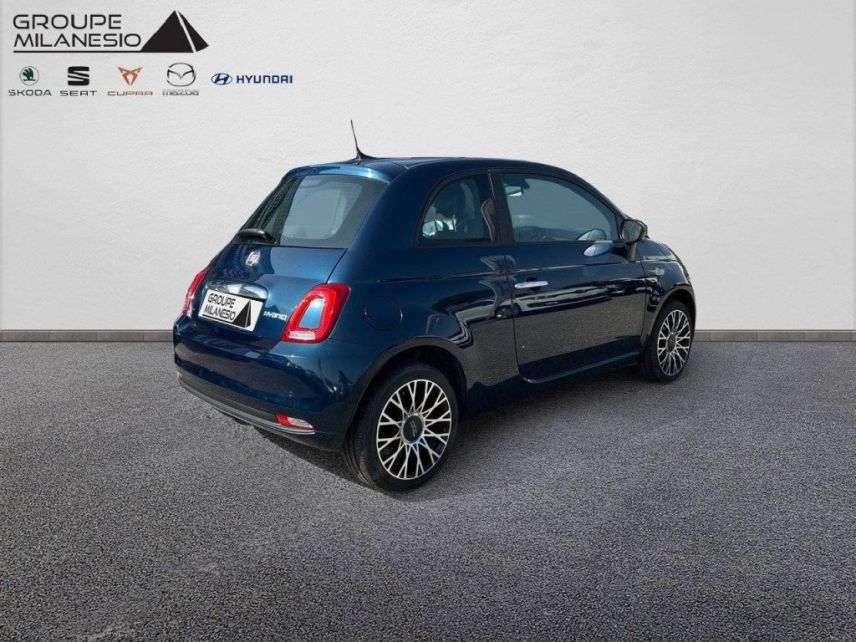 13730 : Hyundai Marignane - Cap Milanesio - FIAT 500  - 500 (09/2022) - Bleu - Boîte manuelle - Essence sans plomb
