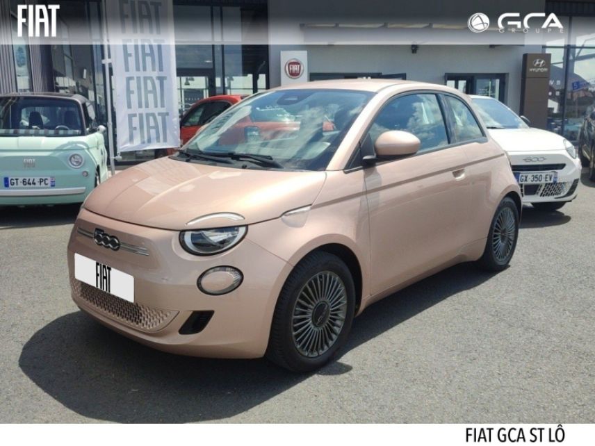 50000 : Hyundai Saint-Lô - GCA - FIAT 500 - 500 - Rose Gold métal - Traction - Electrique