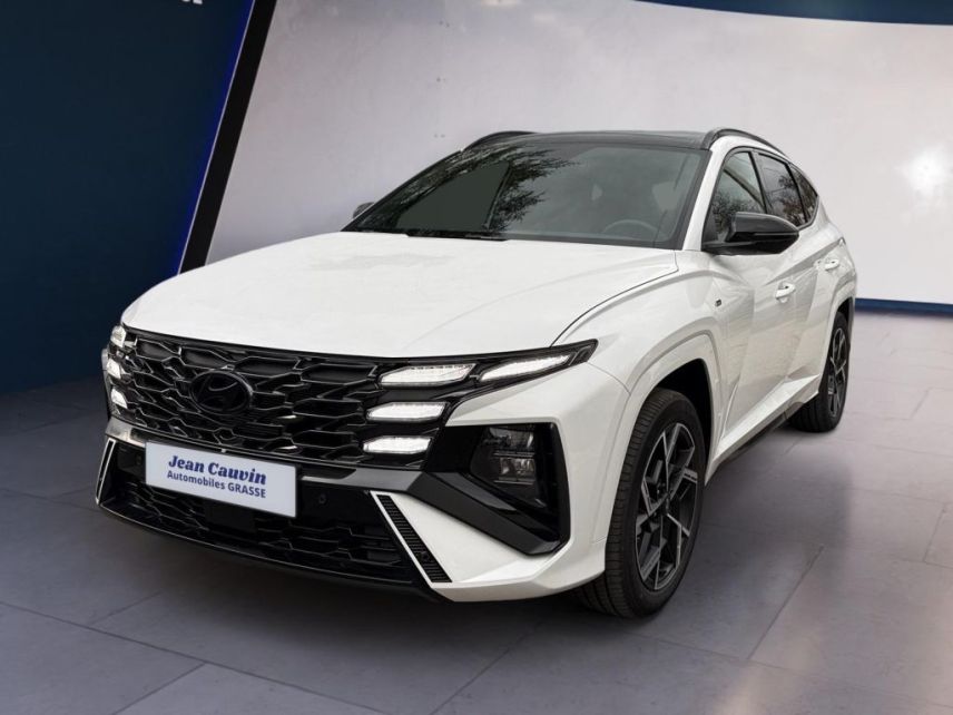 06130 : Hyundai Grasse - Garage Jean Cauvin - HYUNDAI TUCSON N Line Creative - TUCSON IV - Blanc - Boîte automatique - Essence / Courant électrique