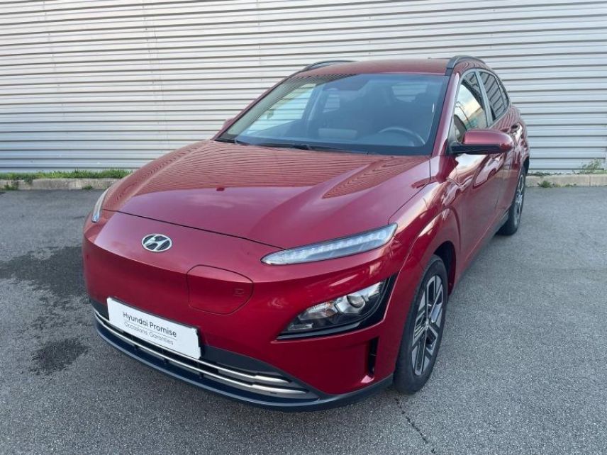 29200 : Hyundai Brest - Iroise Automobiles - HYUNDAI Kona - Kona - Sunset Red Métal - Traction - Electrique