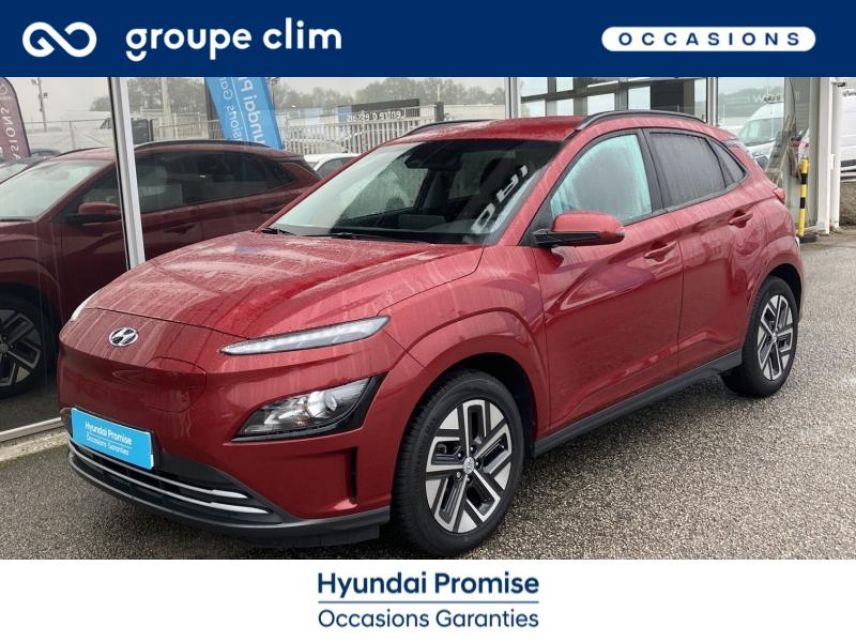87280 : Hyundai - Groupe Clim - Limoges - HYUNDAI Kona - Kona - Sunset Red Métal - Traction - Electrique