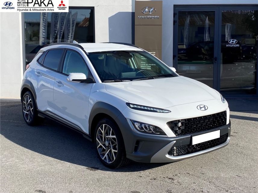 13200 : HYUNDAI Arles - Lexa Automobile - HYUNDAI KONA HYBRID Executive - KONA - Blanc - Automate sequentiel - Essence / Courant électrique