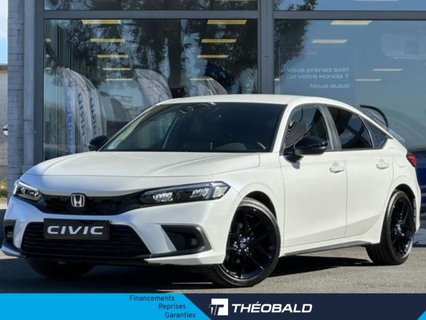 57200 : Hyundai Sarreguemines - Theobald Automobiles - HONDA Civic - Civic - Blanc Platine Nacré - Traction - Hybride : Essence/Electrique