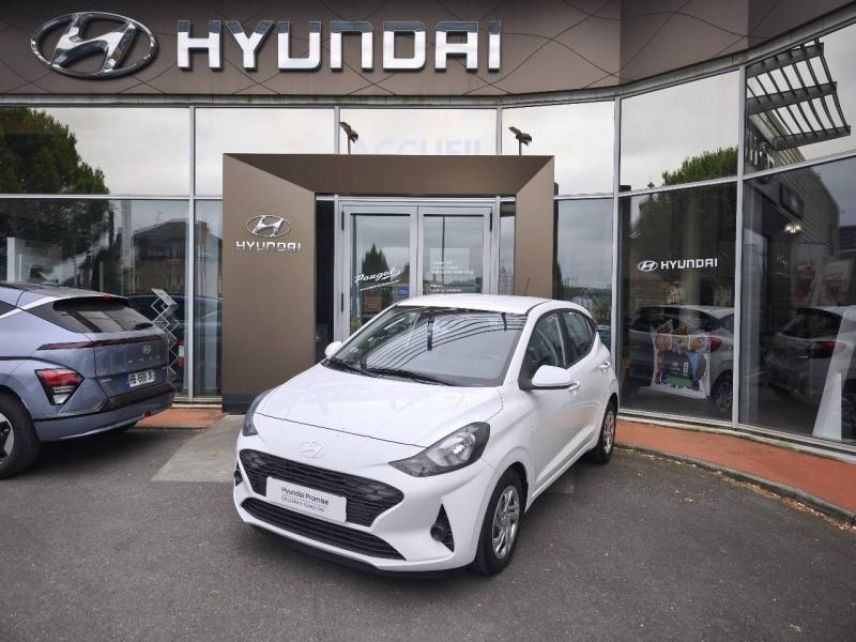 19100 : Hyundai Brive-la-Gaillarde - Garage Pouget - HYUNDAI i10 - i10 - Atlas White - Traction - Essence