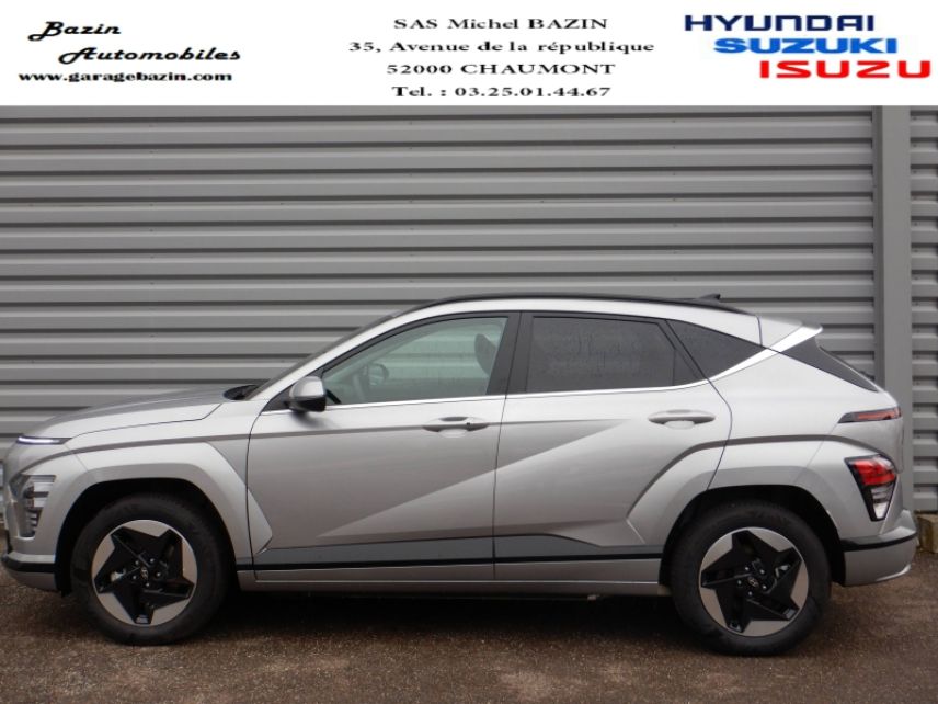 52000 : Hyundai Chaumont - Garage Michel Bazin - HYUNDAI Kona - Kona - Shimmering Silver Métal - Traction - Electrique