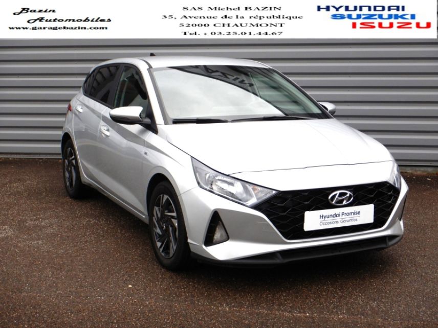 52000 : Hyundai Chaumont - Garage Michel Bazin - HYUNDAI i20 - i20 - Sleek Silver Métal - Traction - Essence/Micro-Hybride