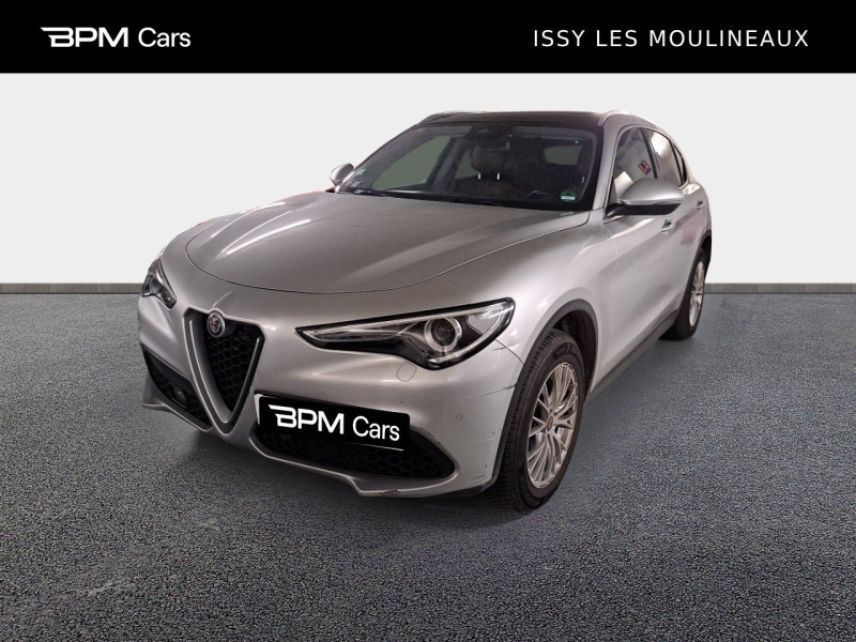 92130 : Hyundai ISSY-LES-MOULINEAUX - BPM Cars - ALFA ROMEO Stelvio - Stelvio - Gris Silverstone - Transmission intégrale - Essence
