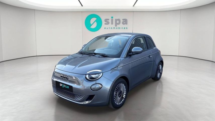 33140 : Hyundai Bordeaux Sud Villenave d'Ornon - Sipa Automobiles - FIAT 500e BERLINE Nouvelle 500 - 500 III ELECTRIQUE - Mineral Grey - Automate à fonct. Continu - Courant électrique