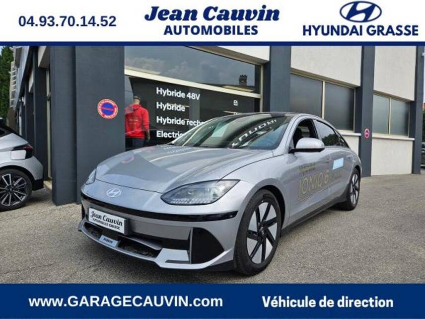 06130 : Hyundai Grasse - Garage Jean Cauvin - HYUNDAI Ioniq 6 - Ioniq 6 - Curated Silver - Cris clair métallisé - Propulsion - Electrique