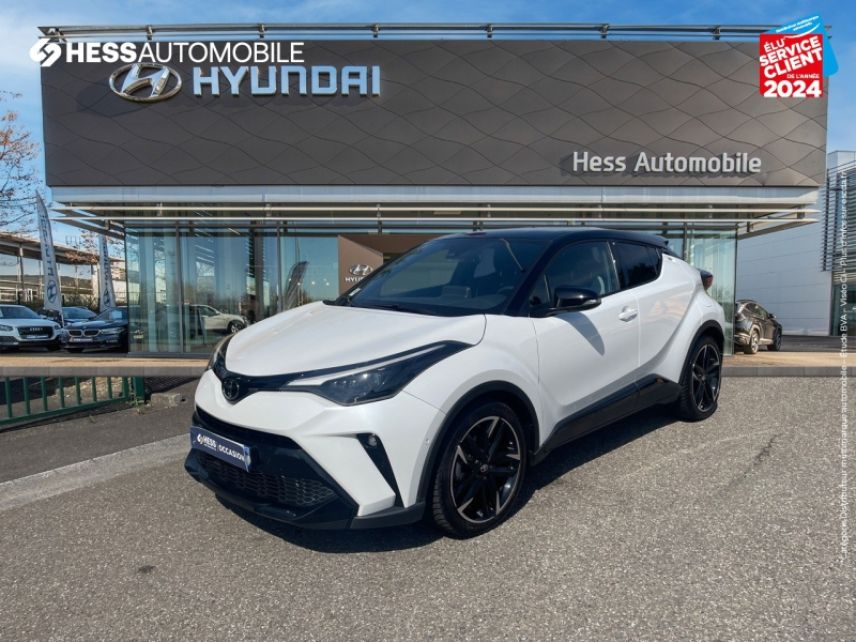 67800 : Hyundai Strasbourg - HESS Automobile - TOYOTA C-HR - C-HR - Blanc Lunaire nacré bi-ton - Traction - Hybride : Essence/Electrique