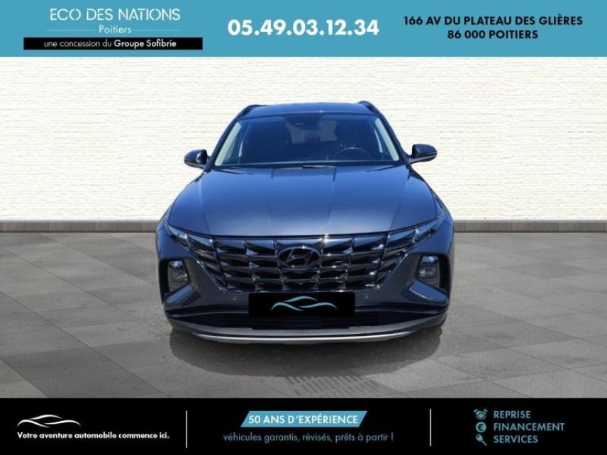 86000 : Hyundai Poitiers - Eco des Nations - HYUNDAI Tucson - Tucson - Teal Blue Métal/Toit/rétros Black - Traction - Hybride : Essence/Electrique