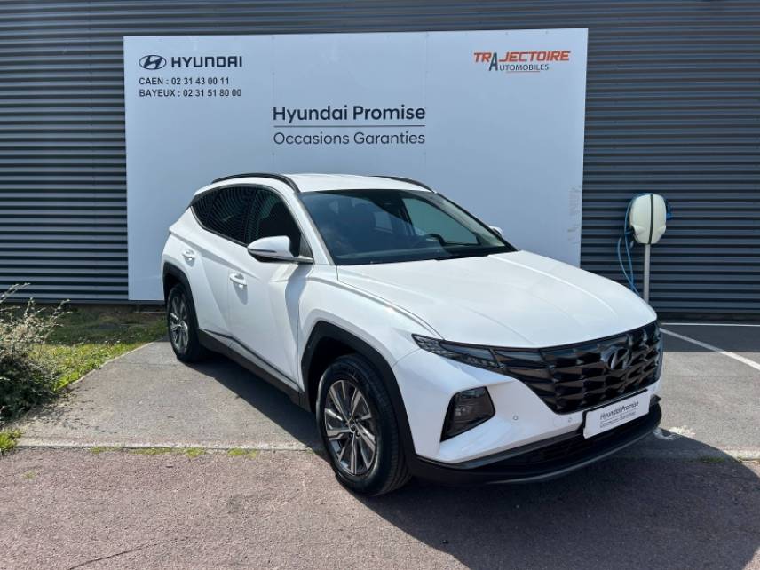 14100 : Hyundai Lisieux - Trajectoire Automobiles - HYUNDAI Tucson - Tucson - Serenity White Métal - Traction - Hybride : Essence/Electrique