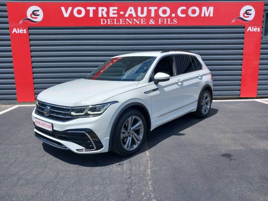 30100 : Hyundai Alès - Auto Hall - VOLKSWAGEN TIGUAN R-Line - TIGUAN II - Blanc - Automate sequentiel - Diesel