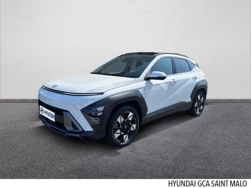 35400 : Hyundai Saint-Malo - GCA - HYUNDAI Kona - Kona - Atlas White - Traction - Hybride : Essence/Electrique