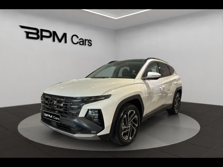 75013 : Hyundai Paris 13 - BPM Cars - HYUNDAI Tucson - Tucson - Serenity White Métal - Traction - Hybride : Essence/Electrique