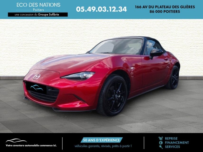 86000 : Hyundai Poitiers - Eco des Nations - MAZDA MX-5 - MX-5 - Rouge - Propulsion - Essence