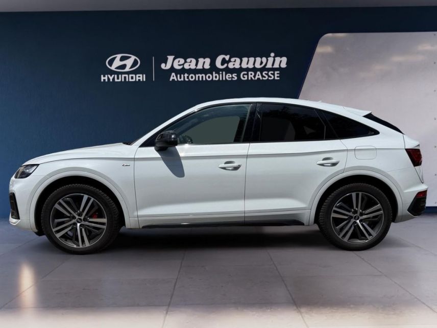 06130 : Hyundai Grasse - Garage Jean Cauvin - AUDI Q5 SPORTBACK S line - Q5 II - Blanc - Automate sequentiel - Essence / Courant électrique