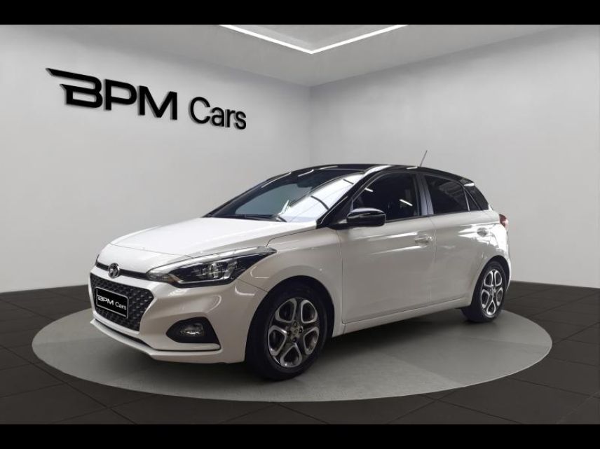 18230 : Hyundai Bourges - BPM Cars - HYUNDAI i20 - i20 - Polar White Métal/Toit/rétros Black - Traction - Essence