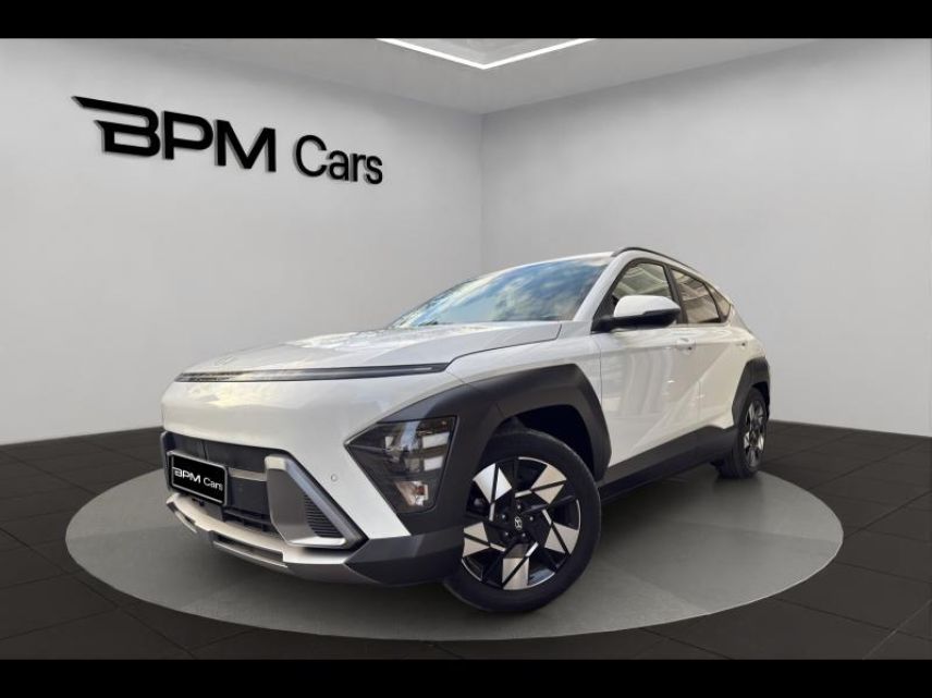 75013 : Hyundai Paris 13 - BPM Cars - HYUNDAI Kona - Kona - Atlas White - Traction - Hybride : Essence/Electrique
