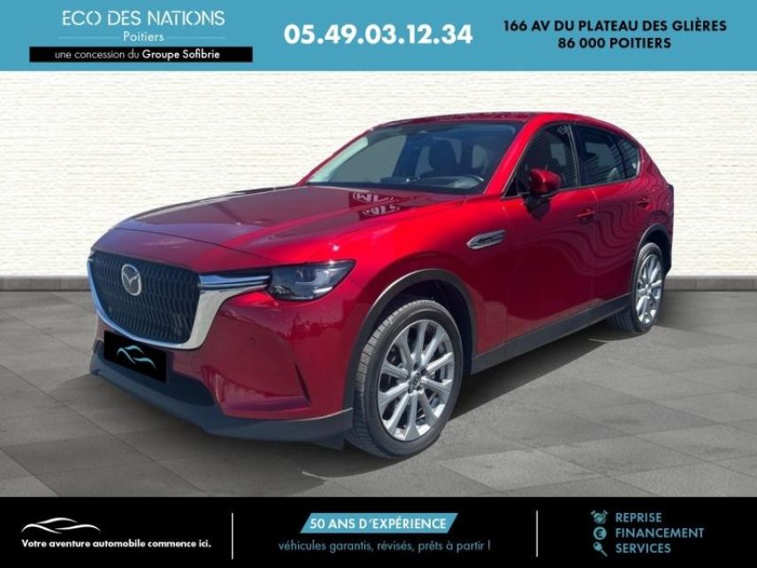 86000 : Hyundai Poitiers - Eco des Nations - MAZDA CX-60 - CX-60 - Rouge - Transmission intégrale - Hybride rechargeable : Essence/Electrique