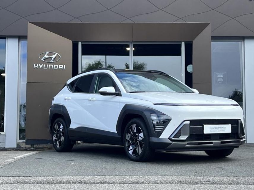 29000 : Hyundai Quimper - Iroise Automobiles - HYUNDAI Kona - Kona - Atlas White - Traction - Hybride : Essence/Electrique