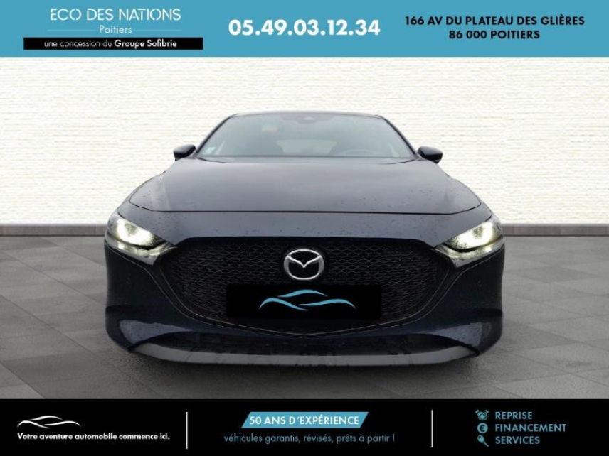 86000 : Hyundai Poitiers - Eco des Nations - MAZDA Mazda 3 - Mazda 3 - Deep Crystal Blue Mica - Traction - Essence/Micro-Hybride