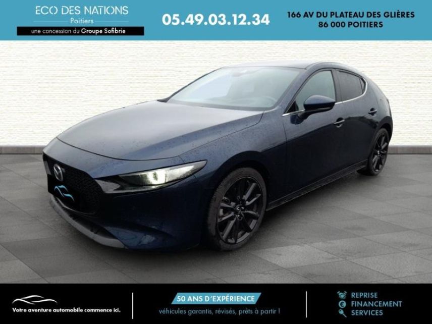 86000 : Hyundai Poitiers - Eco des Nations - MAZDA Mazda 3 - Mazda 3 - Deep Crystal Blue Mica - Traction - Essence/Micro-Hybride