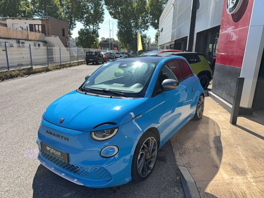 04100 : Hyundai Manosque - Pedinielli - ABARTH 500e Scorpionissima - ABARTH 500 II ELECTRIQUE - Bleu - Automate à fonct. Continu - Courant électrique