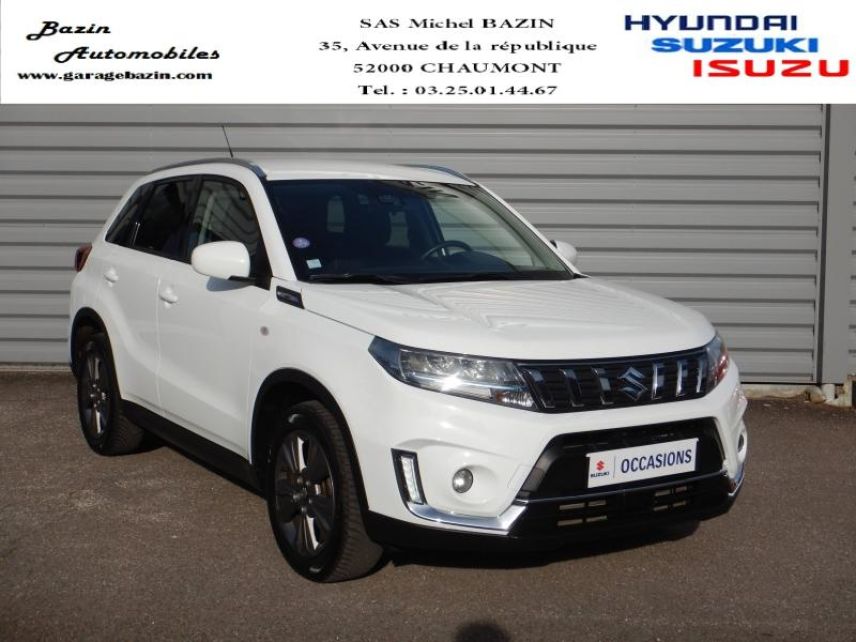 52000 : Hyundai Chaumont - Garage Michel Bazin - SUZUKI Vitara - Vitara - White - Transmission intégrale - Essence/Micro-Hybride