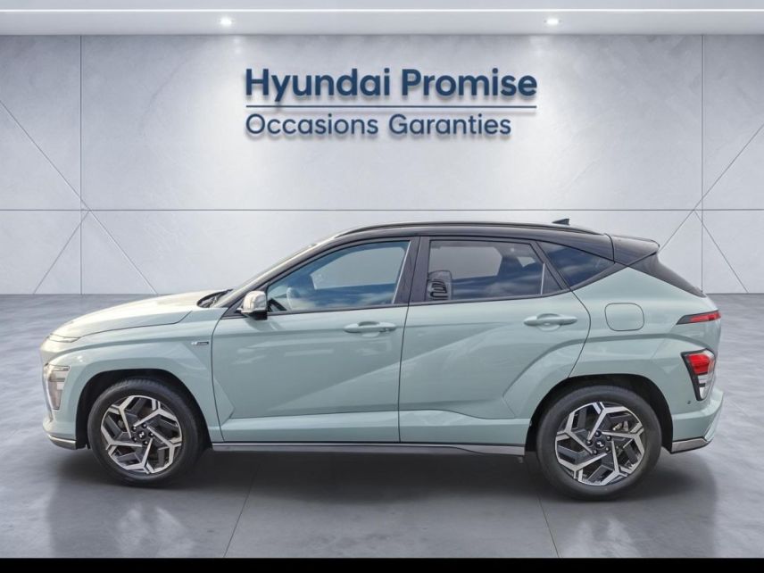 56000 : Hyundai Vannes - Park Lann Automobiles - HYUNDAI Kona - Kona - Mirage Green/Toit/rétros Black - Traction - Hybride : Essence/Electrique