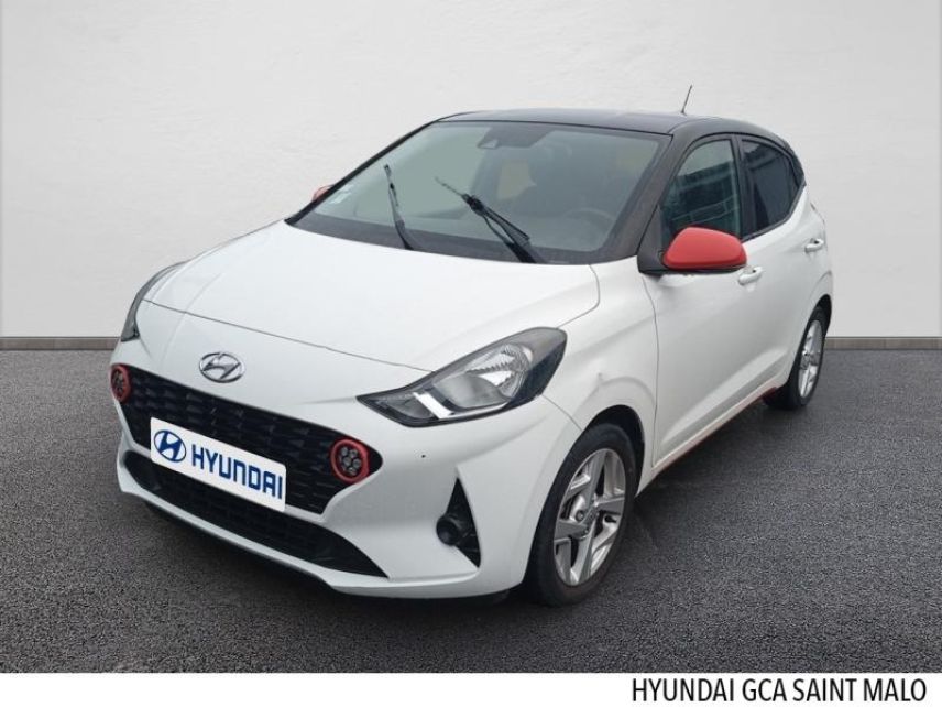 35400 : Hyundai Saint-Malo - GCA - HYUNDAI i10 - i10 - Polar White/Toit/rétros Black - Traction - Essence