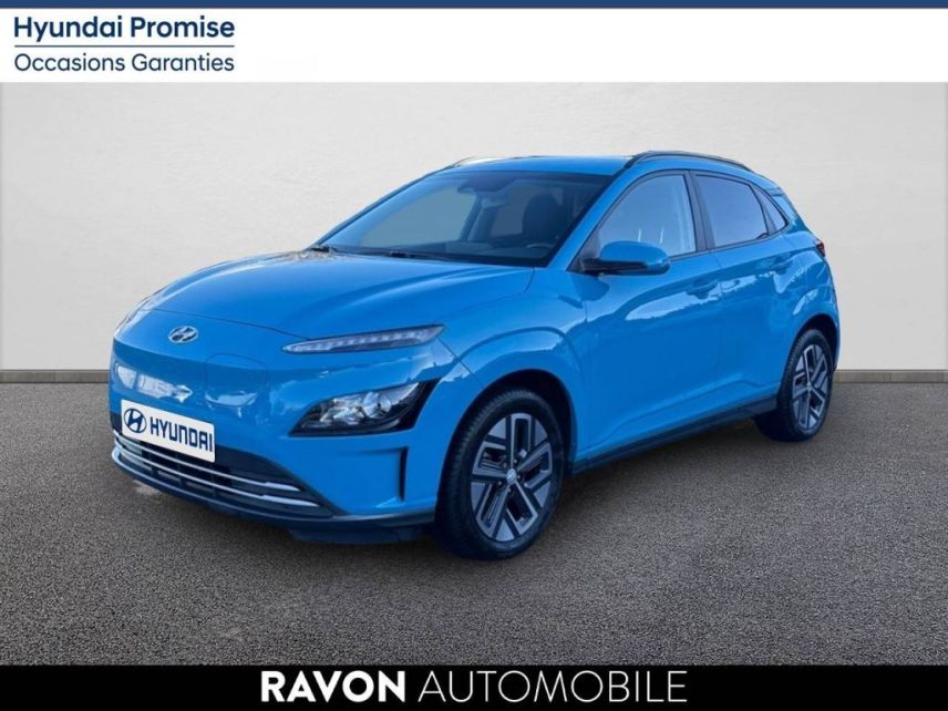 42100 : Hyundai Saint-Etienne - Ravon Automobile - HYUNDAI KONA ELECTRIC Intuitive - KONA ELECTRIC (12/2020-08/2023) - Bleu - Automate à fonct. Continu - Courant électrique
