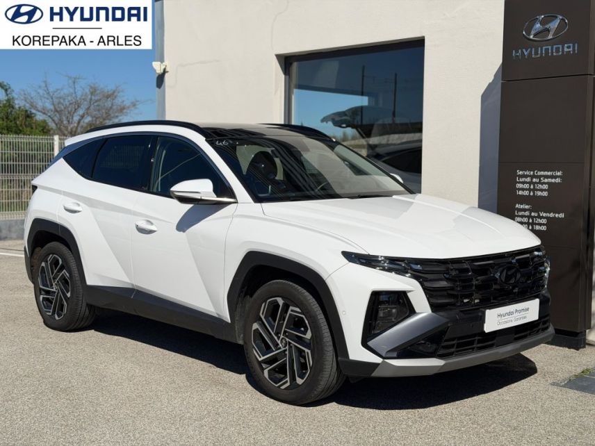 13200 : HYUNDAI Arles - Lexa Automobile - HYUNDAI TUCSON Executive - TUCSON IV - Blanc - Boîte automatique - Essence / Courant électrique