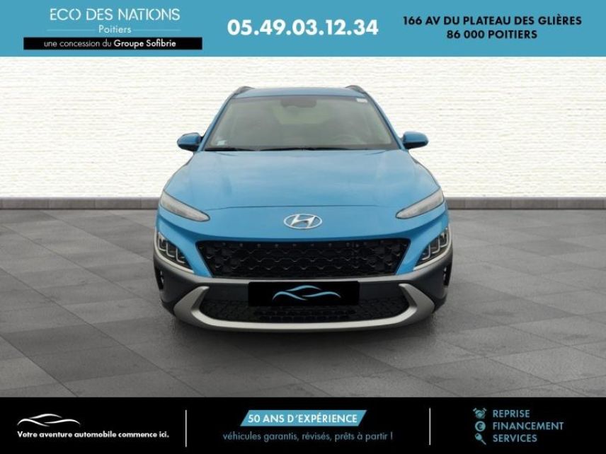 86000 : Hyundai Poitiers - Eco des Nations - HYUNDAI Kona - Kona - Bleu - Traction - Hybride : Essence/Electrique